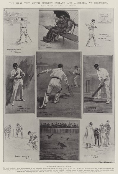 Il primo test match tra Inghilterra e Australia a Edgbaston da Ralph Cleaver